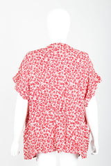 Vintage Sonia Rykiel Graphic Wraparound Top & Skirt Set Top Back Crop at Recess