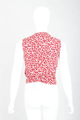 Vintage Sonia Rykiel Graphic Floral Print Wrap Top Back Crop at Recess
