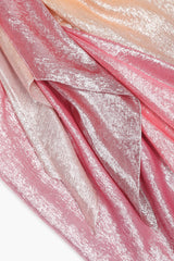 Recess Los Angeles Vintage Soo Yung Lee Iridescent Ombre Lamé Strapless Gown