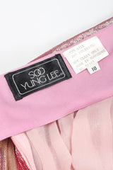 Recess Los Angeles Vintage Soo Yung Lee Iridescent Ombre Lamé Strapless Gown