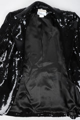 Recess Los Angeles Vintage Sophie Sitbon Liquid Sequin Longline Boyfriend Blazer