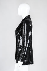 Recess Los Angeles Vintage Sophie Sitbon Liquid Sequin Longline Boyfriend Blazer