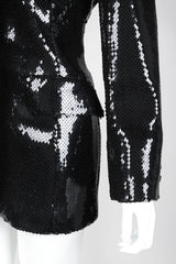 Recess Los Angeles Vintage Sophie Sitbon Liquid Sequin Longline Boyfriend Blazer