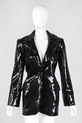 Recess Los Angeles Vintage Sophie Sitbon Liquid Sequin Longline Boyfriend Blazer