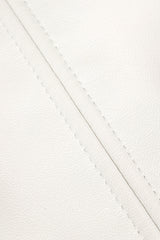 Vintage St. John Chained Leather Tank & Pant Set pant stitch detail at Recess LA