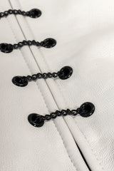 Vintage St. John Chained Leather Tank & Pant Set pant chain detail at Recess LA