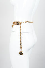 Vintage St John Triple-Strand Enamel Logo Chain Belt II on Mannequin at Recess Los Angeles