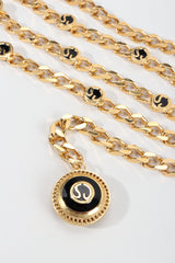 Vintage St John Triple-Strand Enamel Logo Chain Belt II at Recess Los Angeles