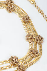 Vintage St John Gold Triple Drape Rosette Chain Belt at Recess Los Angeles
