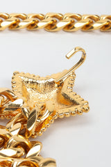 Vintage St. John Starry Draped Chain Belt, hook detail at Recess Los Angeles