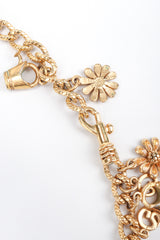 Recess Los Angeles Designer Consignment Vintage St John Floriculture Gardening Charm Chain Belt