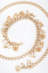 Recess Los Angeles Designer Consignment Vintage St John Floriculture Gardening Charm Chain Belt