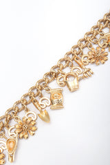 Recess Los Angeles Designer Consignment Vintage St John Floriculture Gardening Charm Chain Belt