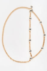 Recess Los Angeles Vintage St John Draped Enamel Logo Chain Belt