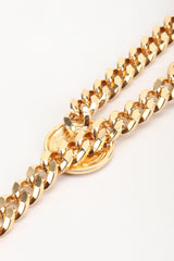 Recess Los Angeles Vintage St John Draped Enamel Logo Chain Belt