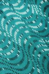 Recess Los Angeles Vintage St. John Metallic Waves Confetti Knit Sweater Dress