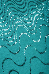 Recess Los Angeles Vintage St. John Metallic Waves Confetti Knit Sweater Dress