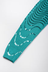 Recess Los Angeles Vintage St. John Metallic Waves Confetti Knit Sweater Dress