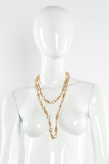 Vintage St. John Fusilli Twist Crystal Necklace mannequin double layered @ Recess Los Angeles