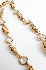 Vintage St. John Fusilli Twist Crystal Necklace front close @ Recess Los Angeles