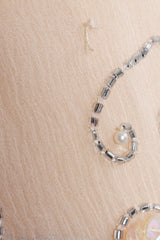 Vintage St. Vini Creations Deco Beaded Shift Slip Dress missing beads at Recess Los Angeles