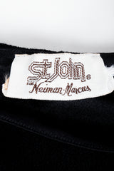 Vintage St. John for Neiman Marcus Ruffle Shoulder Cocktail Dress Label at Recess