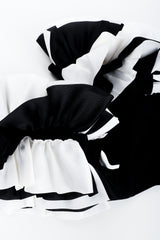 Vintage St. John for Neiman Marcus Ruffle Shoulder Cocktail Dress Ruffle Detail at Recess