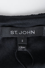 St. John Black label on black