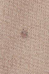 Vintage Lim's Glitter Sequin Crochet Coat stain on inside back