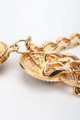 Recess Designer Consignment Vintage St John Triple-Strand Enamel Logo Chunky Curb Chain Belt Los Angeles Resale