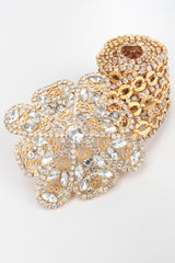 Recess Los Angeles Designer Consignment Resale Recycled Vintage Stange Starge Wide Rhinestone Metal Link Belt