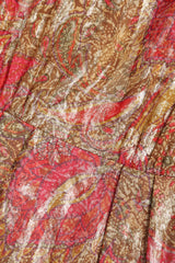 Metallic Paisley Cocktail Dress