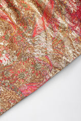 Metallic Paisley Cocktail Dress