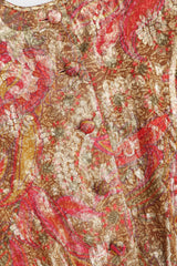 Recess Los Angeles Vintage Stanley Platos Metallic Paisley Lamé Cocktail Dress