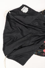 Recess Los Angeles Vintage Star of Siam Strapless Silk Applique Pop Art Gown