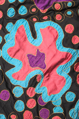 Recess Los Angeles Vintage Star of Siam Strapless Silk Applique Pop Art Gown