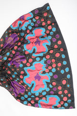 Recess Los Angeles Vintage Star of Siam Strapless Silk Applique Pop Art Gown