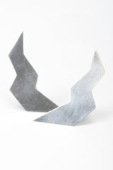 Recess Los Angeles Vintage Stephen Dwek Moderne Sterling Silver Lightning Bolt Earrings