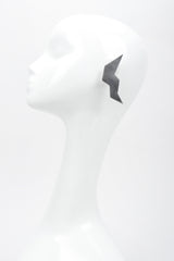 Recess Los Angeles Vintage Stephen Dwek Moderne Sterling Silver Lightning Bolt Earrings