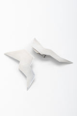 Recess Los Angeles Vintage Stephen Dwek Moderne Sterling Silver Lightning Bolt Earrings