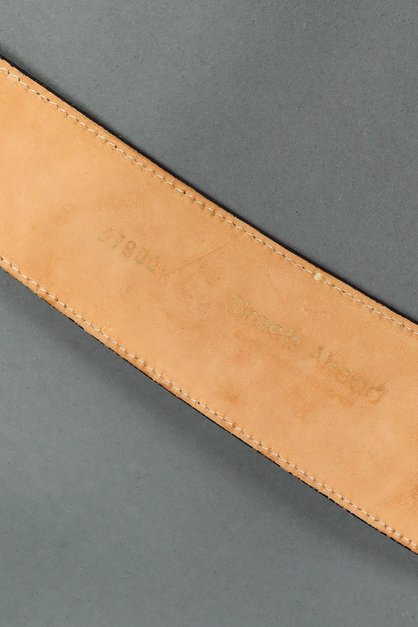 Vintage Streets Ahead Triple Strap Leather Snap Belt signed brand @ Recess Los Angeles