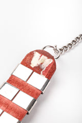 Recess Los Angeles Vintage Unsigned Leather Collar Harness Hardware Chain Belt