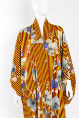 Vintage Japanese autumn stripe kimono mannequin front close @recessla