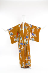 Vintage Japanese autumn stripe kimono mannequin front arms out @recessla