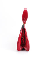 Recess Designer Consignment Vintage Style By Art Holzman Studded Red Leather Baguette Bag Los Angeles Resale