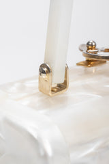 Recess Los Angeles Vintage Stylecraft Pearl Swirl Lucite Box Bag