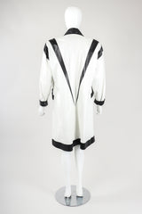 Recess Vintage Suzanne Van Den Heurk Contrast Leather Open Jacket on Mannequin, Back