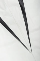 Recess Vintage Suzanne Van Den Heurk Contrast Long Leather Jacket, Back Detail