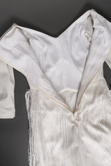 Vintage Sydney North Long Fringe Wedding Bridal Jumpsuit lining at Recess Los Angeles