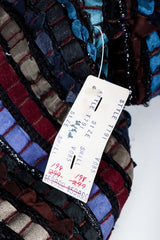 Vintage Talk Of The Town Walk Leather Suede Silk Ribbon Jacket original tag